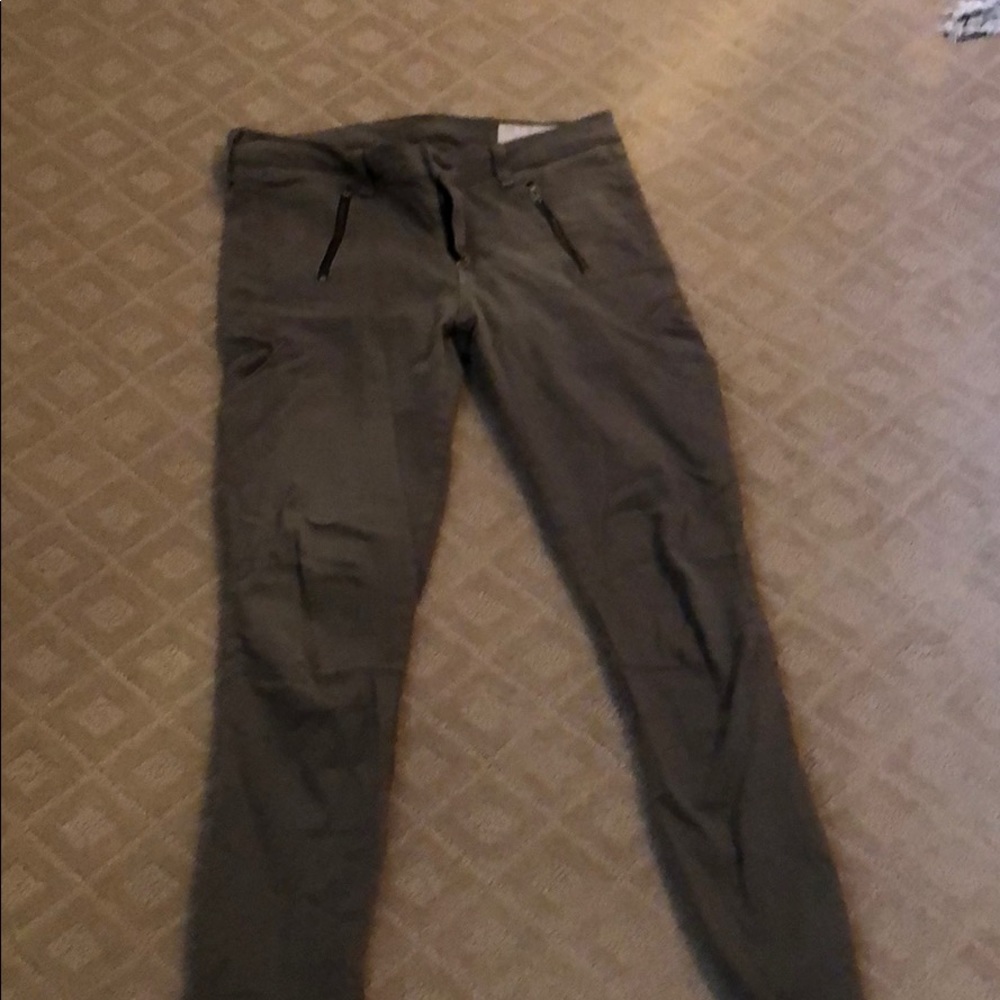 Rag and bone olive skinnies